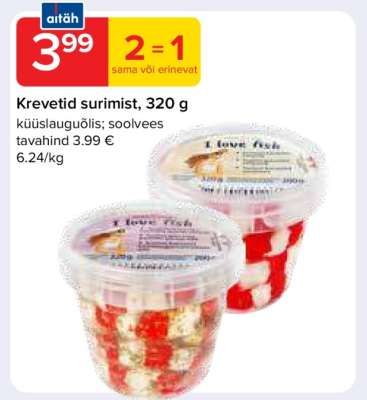 Krevetid surimist, 320 g