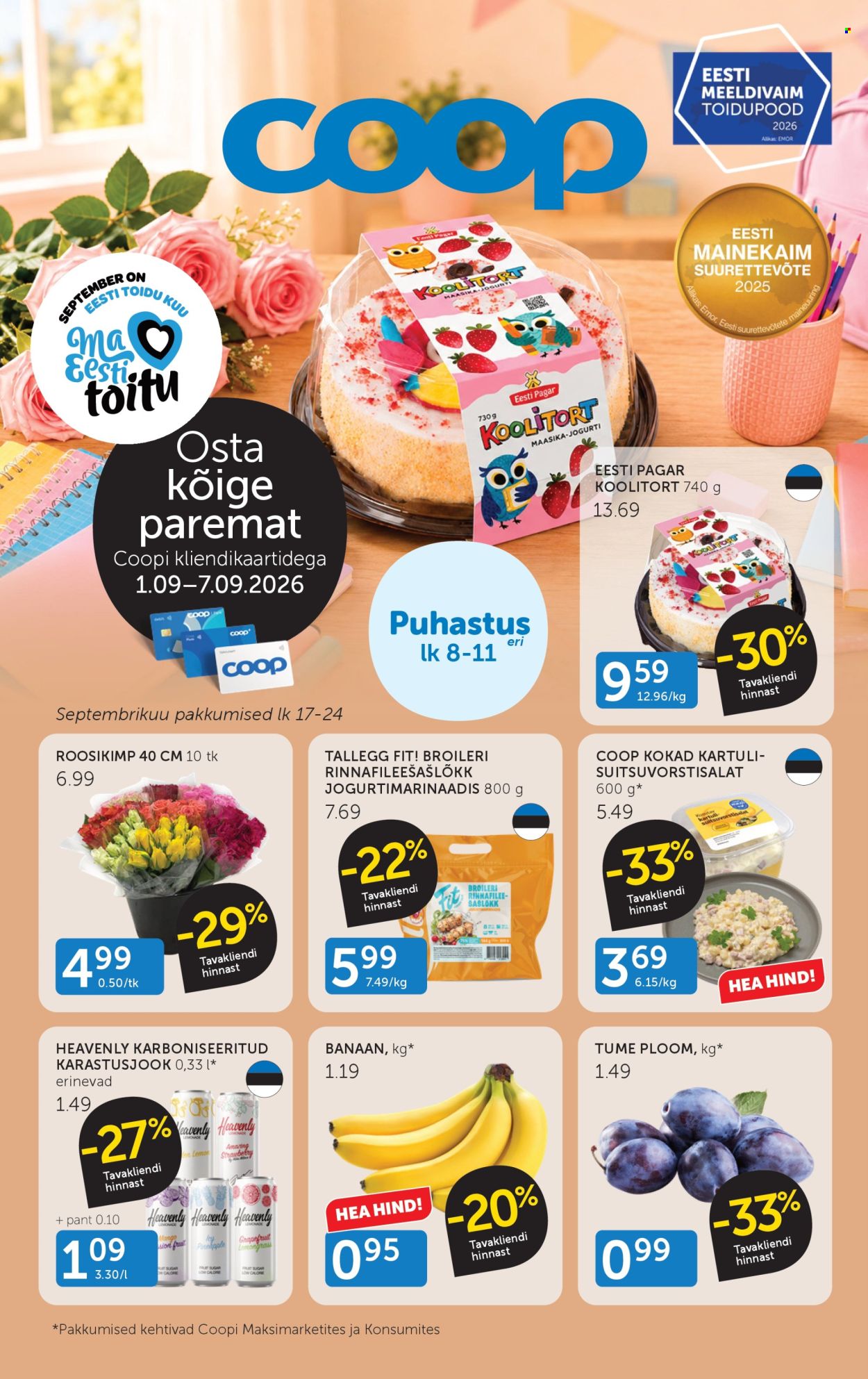 Coop kliendileht - 01.09.2026 - 07.09.2026. Lehekülg 1