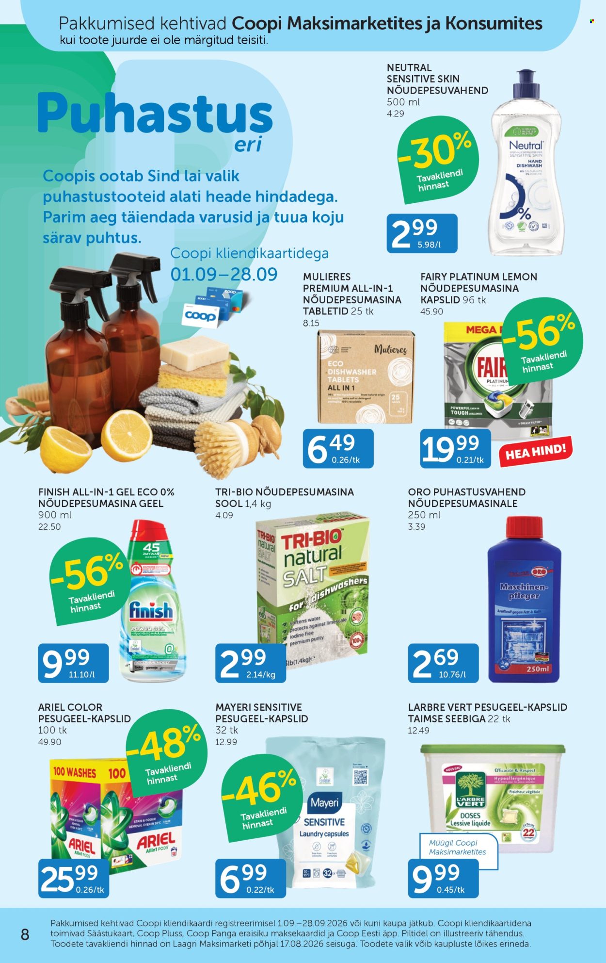 Coop kliendileht - 01.09.2026 - 07.09.2026. Lehekülg 8