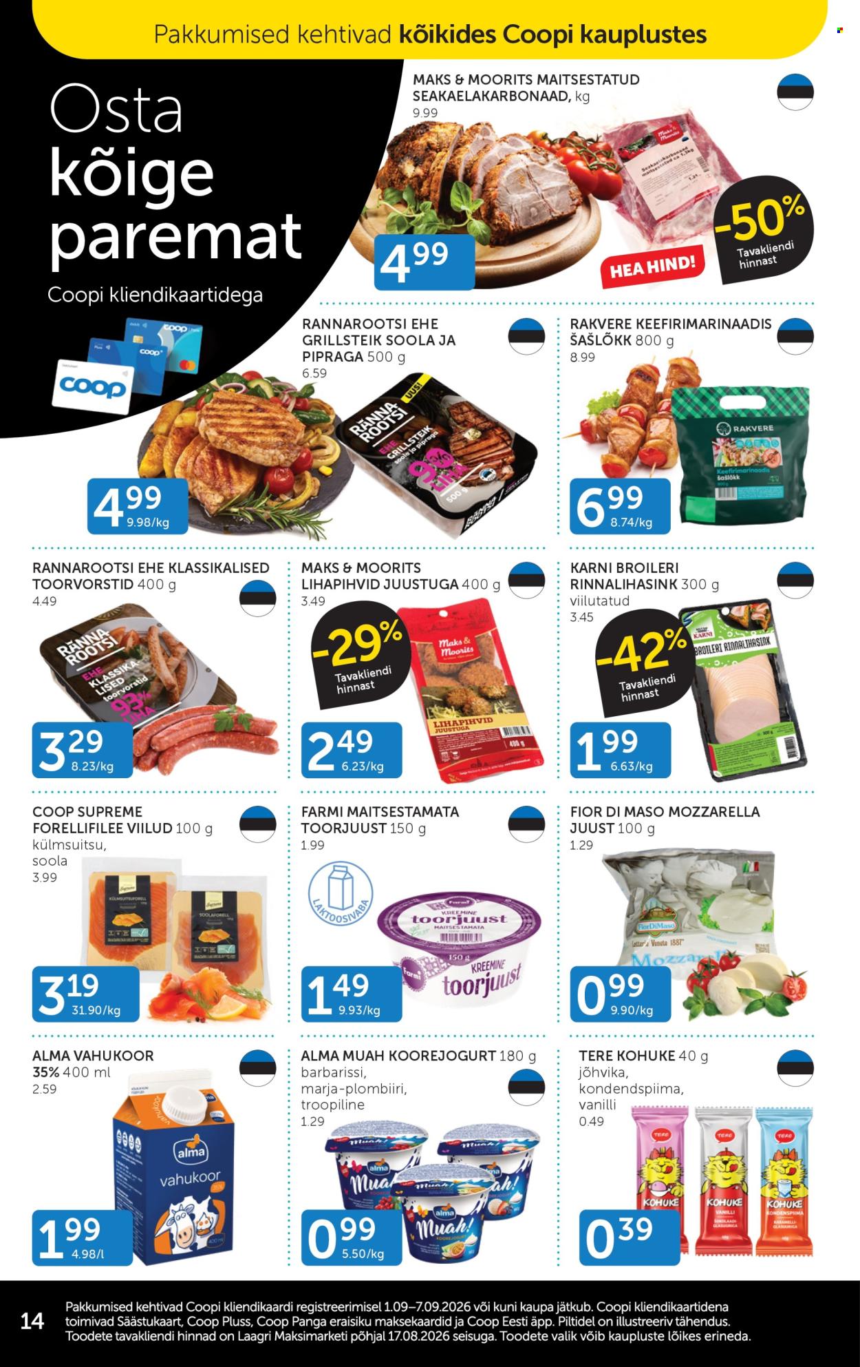 Coop kliendileht - 01.09.2026 - 07.09.2026. Lehekülg 14
