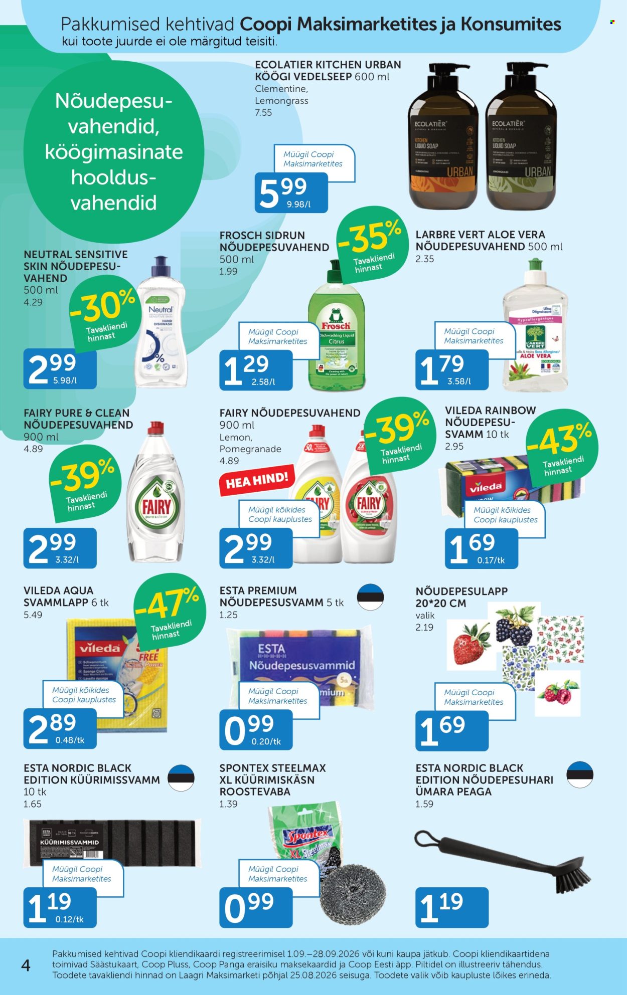 Coop kliendileht - 01.09.2026 - 28.09.2026. Lehekülg 4