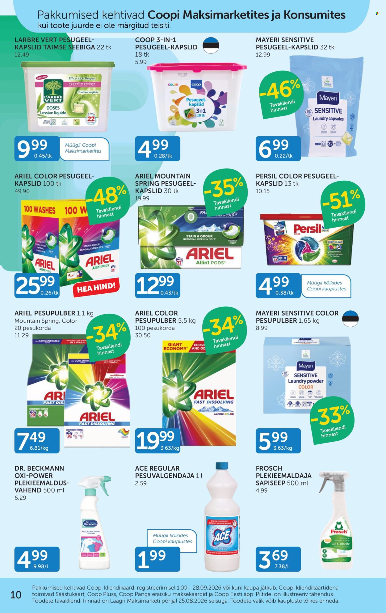 Coop kliendileht - 01.09.2026 - 28.09.2026. Lehekülg 10