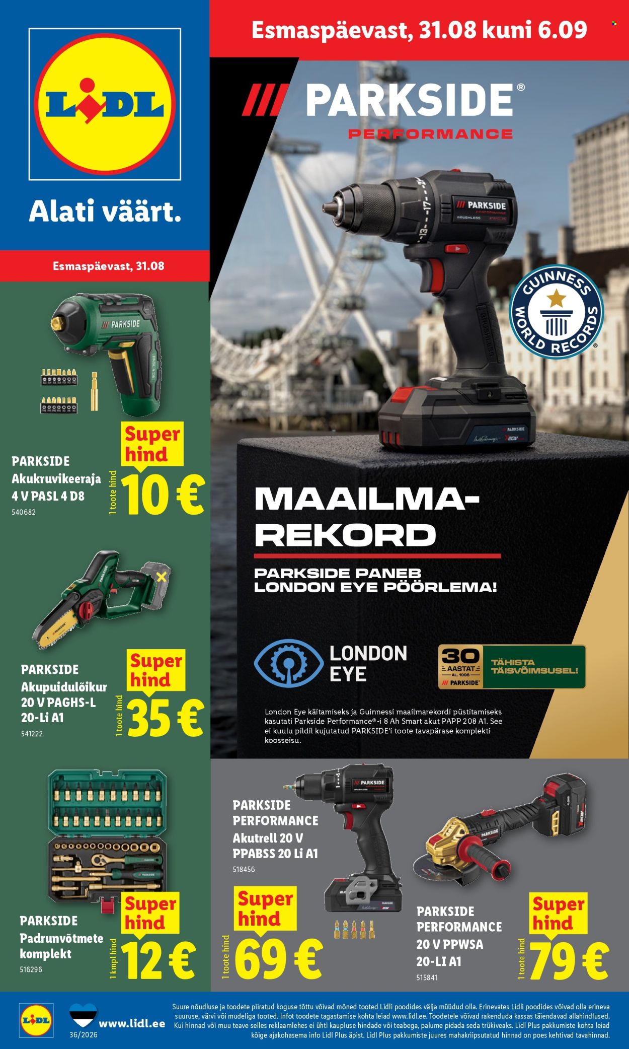 Lidl kliendileht - 31.08.2026 - 06.09.2026. Lehekülg 1