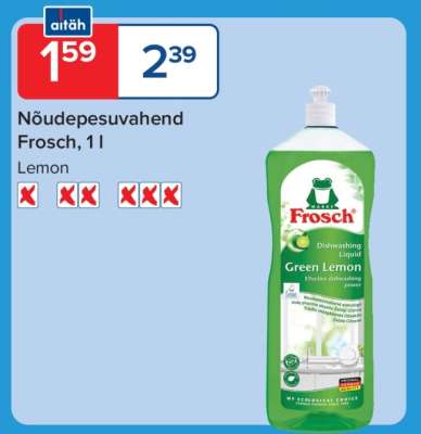 Nõudepesuvahend Frosch, 1 l