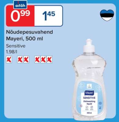 Nõudepesuvahend Mayeri, 500 ml