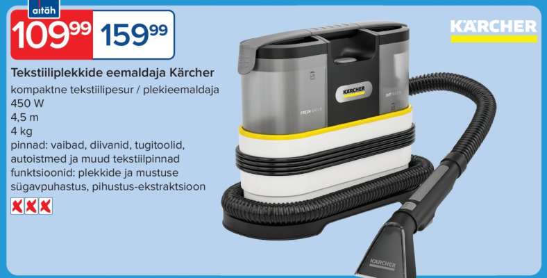 Tekstiilplekkide eemaldaja Kärcher