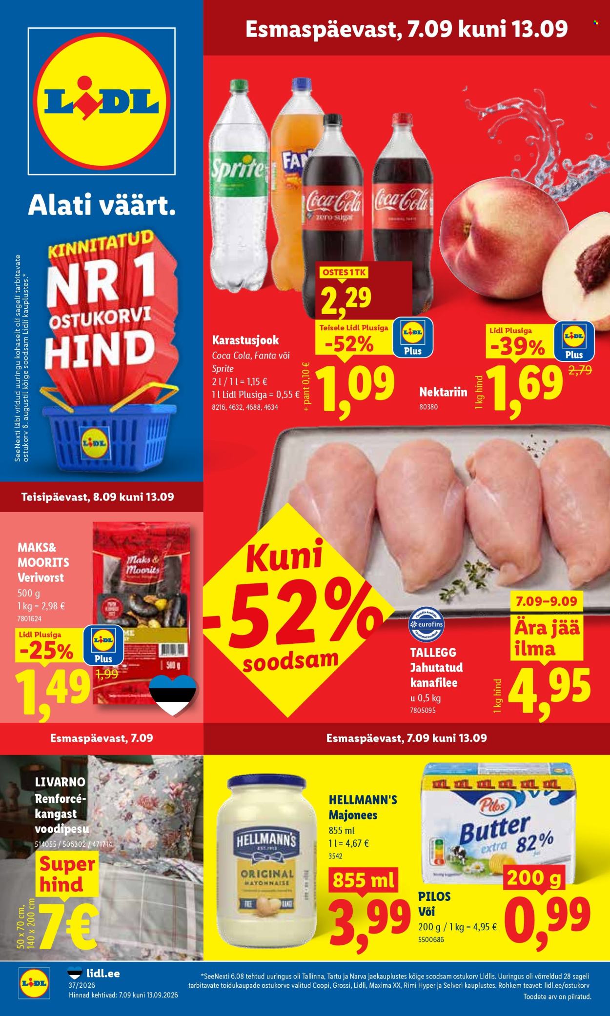 Lidl kliendileht - 07.09.2026 - 13.09.2026. Lehekülg 1