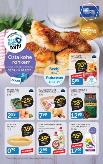 Kaupluse Coop kliendileht - 08.09.2026 - 14.09.2026.