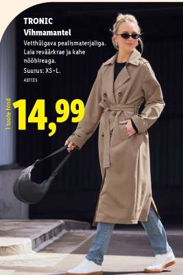 TRONIC Vihmamantel