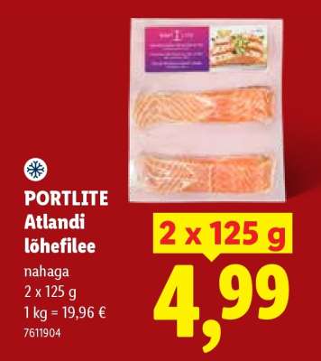 Portlite Atlandi lõhefilee