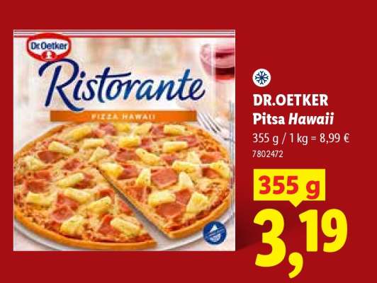 DR.OETKER Pitsa Hawaii