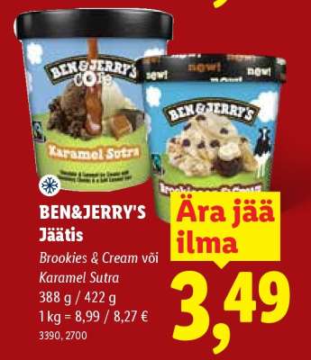 BEN & JERRY'S Jäätis
