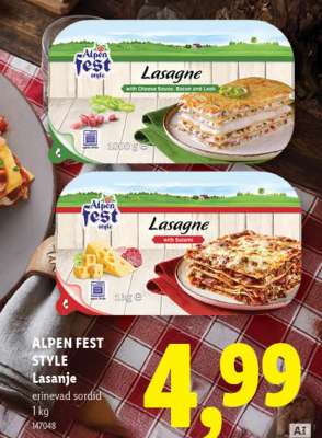 ALPEN FEST STYLE Lasanje