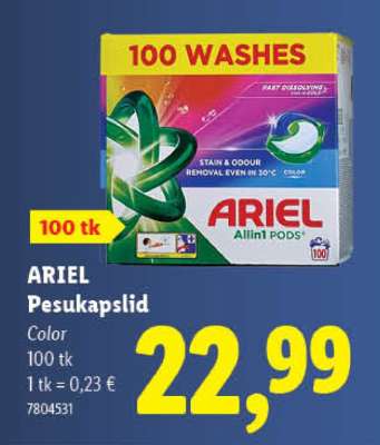 ARIEL Pesukapslid