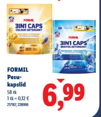 Formil Pesukapslid