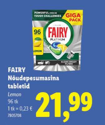 FAIRY Nõudepesumasina tabletid