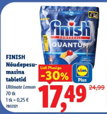 Finish Nõudepesumasina tabletid
