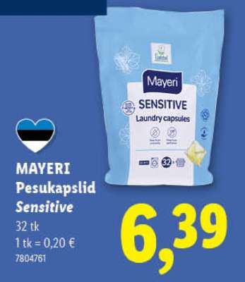 Mayeri Pesukapslid Sensitive