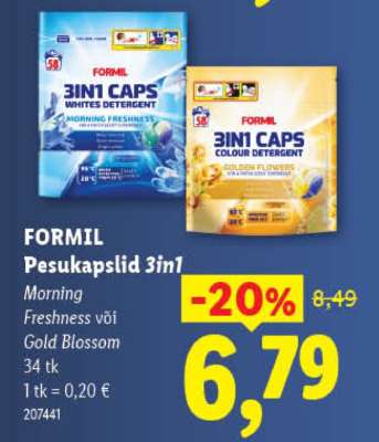 Formil Pesukapslid 3in1