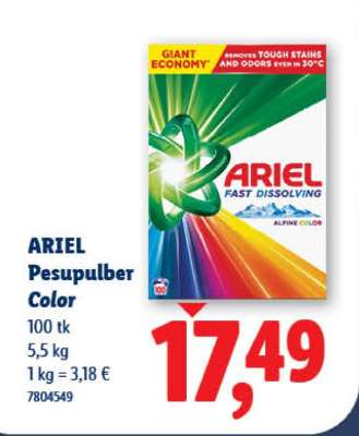 Ariel Pesupulber Color