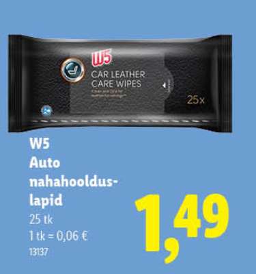 W5 Auto nahahoolduslapid