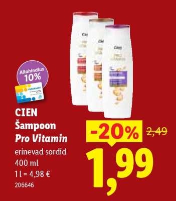 Cien Šampoon Pro Vitamin