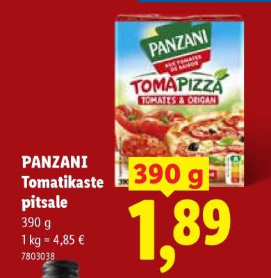 PANZANI Tomatikaste pitsale