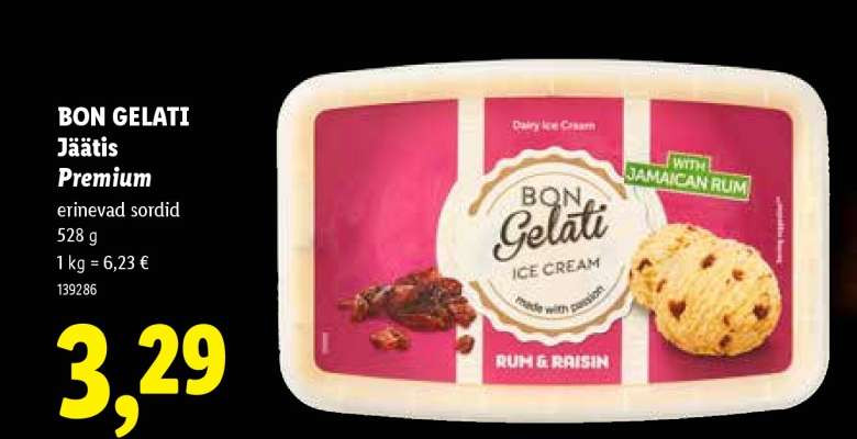 Bon Gelati Jäätis Premium
