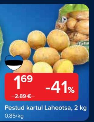 Pestud kartul Laheotsa, 2 kg