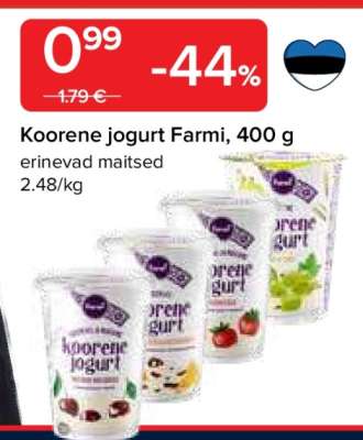 Koorene jogurt Farmi, 400 g