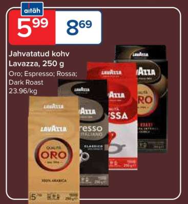 Jahvatatud kohv Lavazza, 250 g