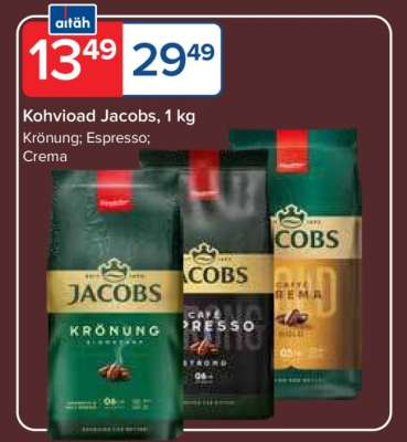 Kohvioad Jacobs, 1 kg