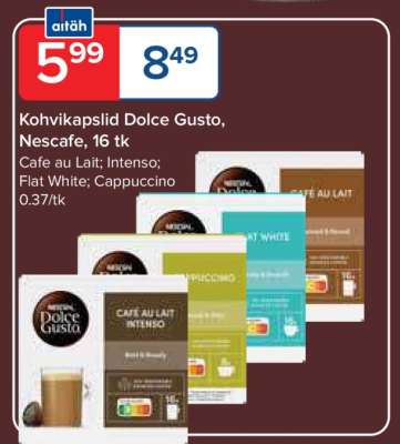 Kohvikapslid Dolce Gusto, Nescafe, 16 tk