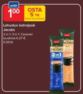 Lahustuv kohvijook Jacobs