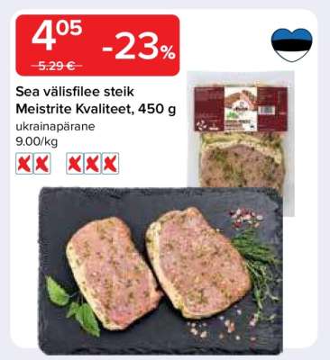 Sea välisfilee steik
