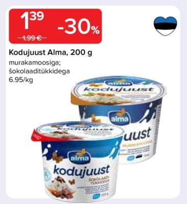 Kodujuust Alma, 200 g