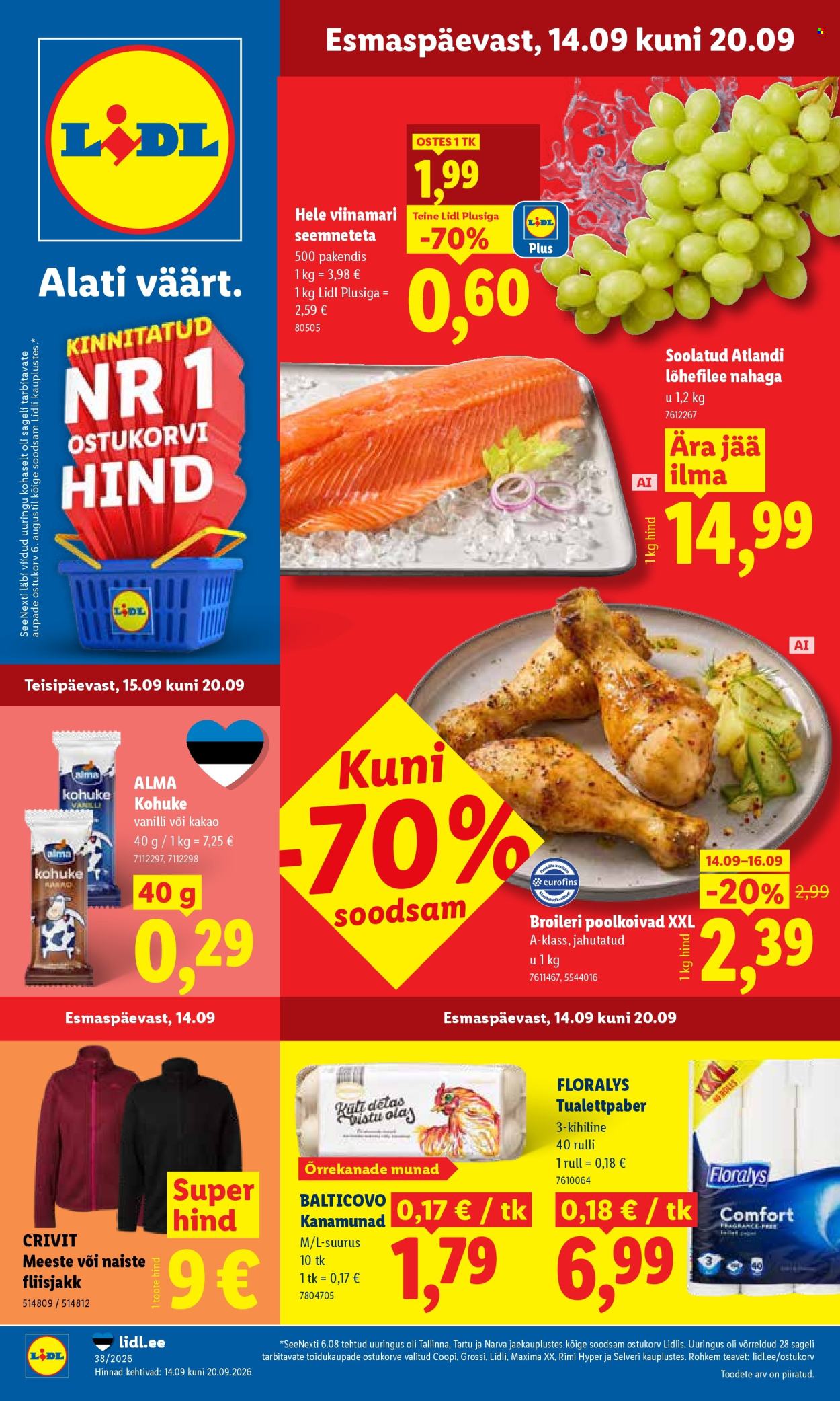 Lidl kliendileht - 14.09.2026 - 20.09.2026. Lehekülg 1