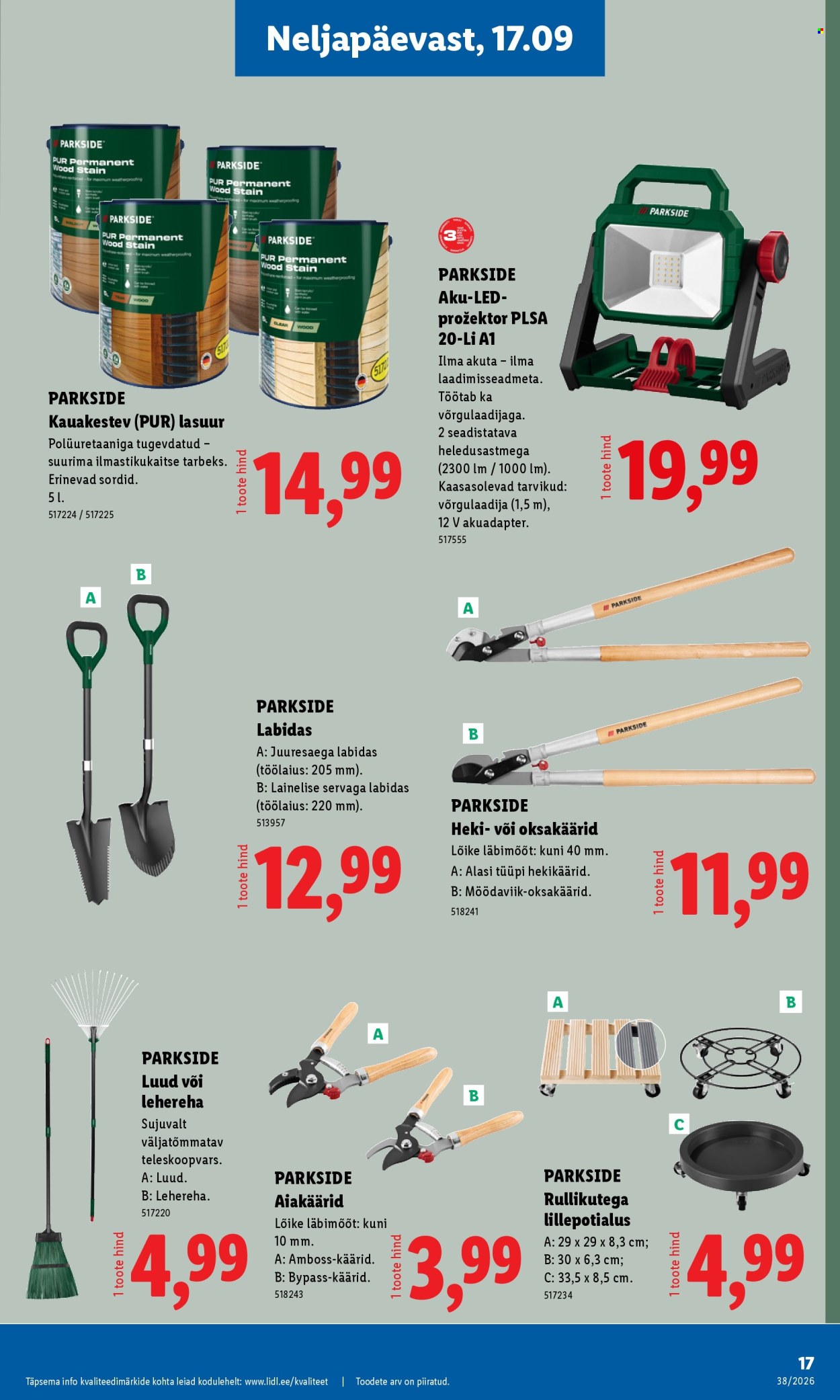 Lidl kliendileht - 14.09.2026 - 20.09.2026. Lehekülg 17