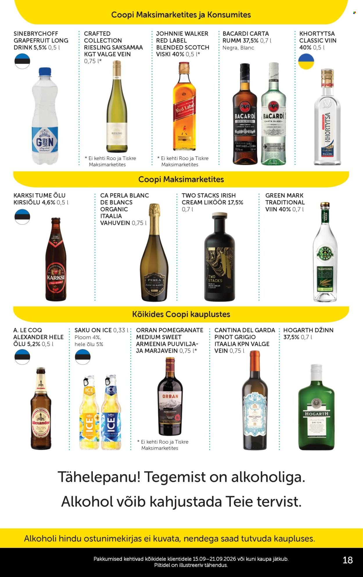 Coop kliendileht - 15.09.2026 - 21.09.2026. Lehekülg 18