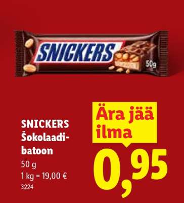 SNICKERS Šokolaadibatoon