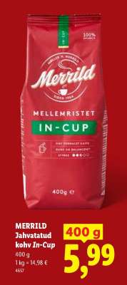Merrild Jahvatatud kohv In-Cup