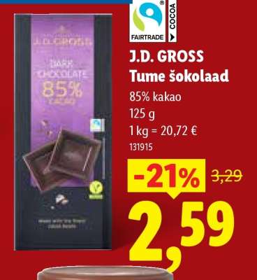 J.D. Gross Tume šokolaad