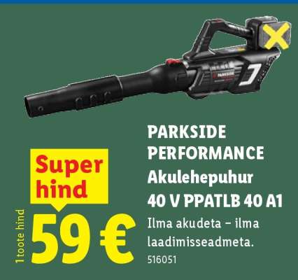 PARKSIDE PERFORMANCE Akulehepuhur 40 V PPATLB 40 A1