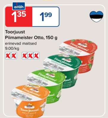Toorjuust Piimameister Otto, 150 g