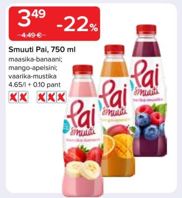 Smuuti Pai, 750 ml