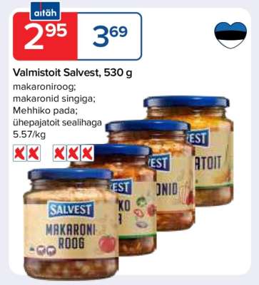 Valmistoit Salvest