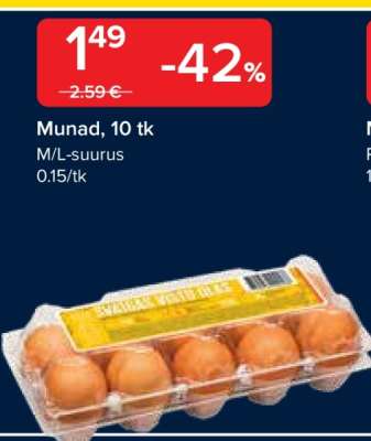 Munad, 10 tk