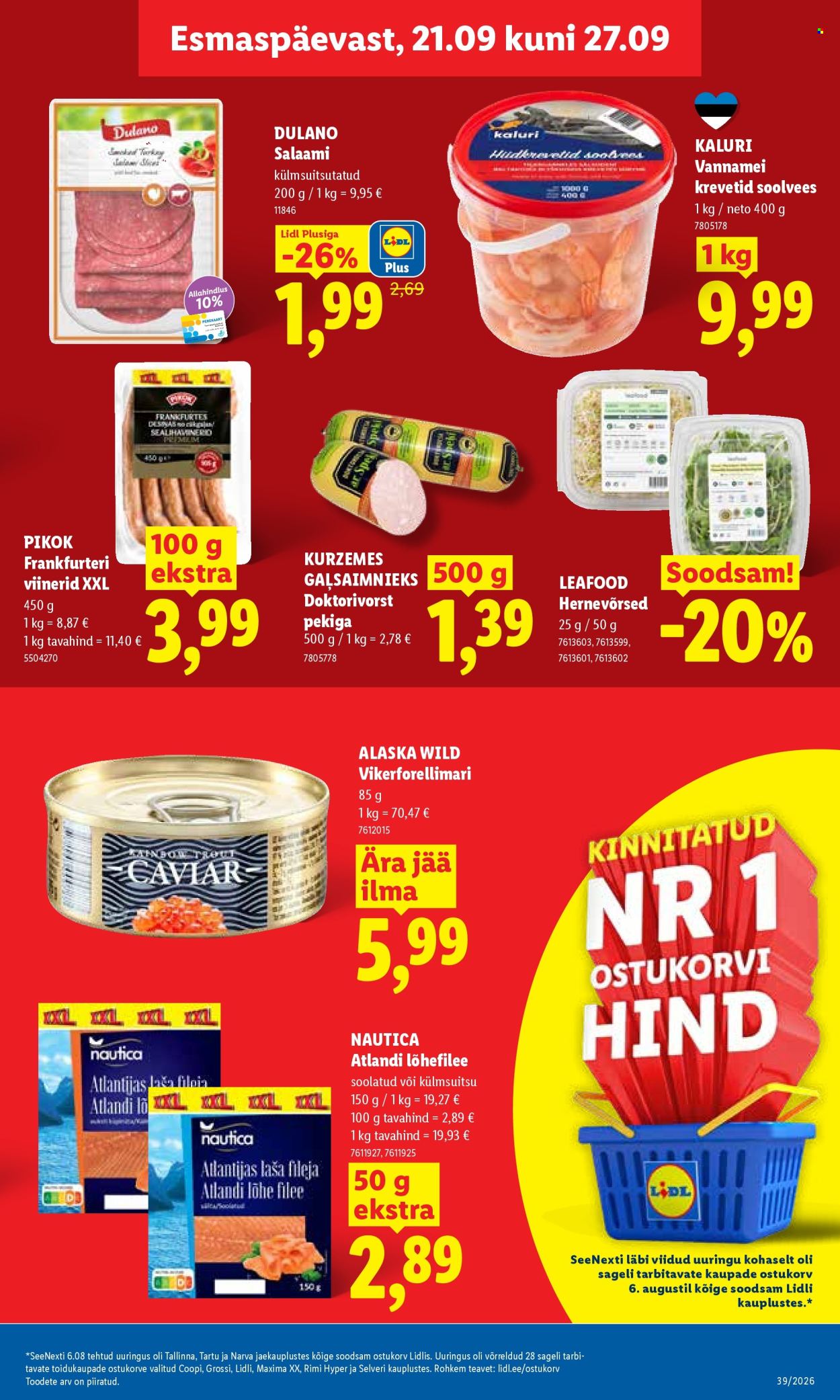 Lidl kliendileht - 21.09.2026 - 27.09.2026. Lehekülg 9