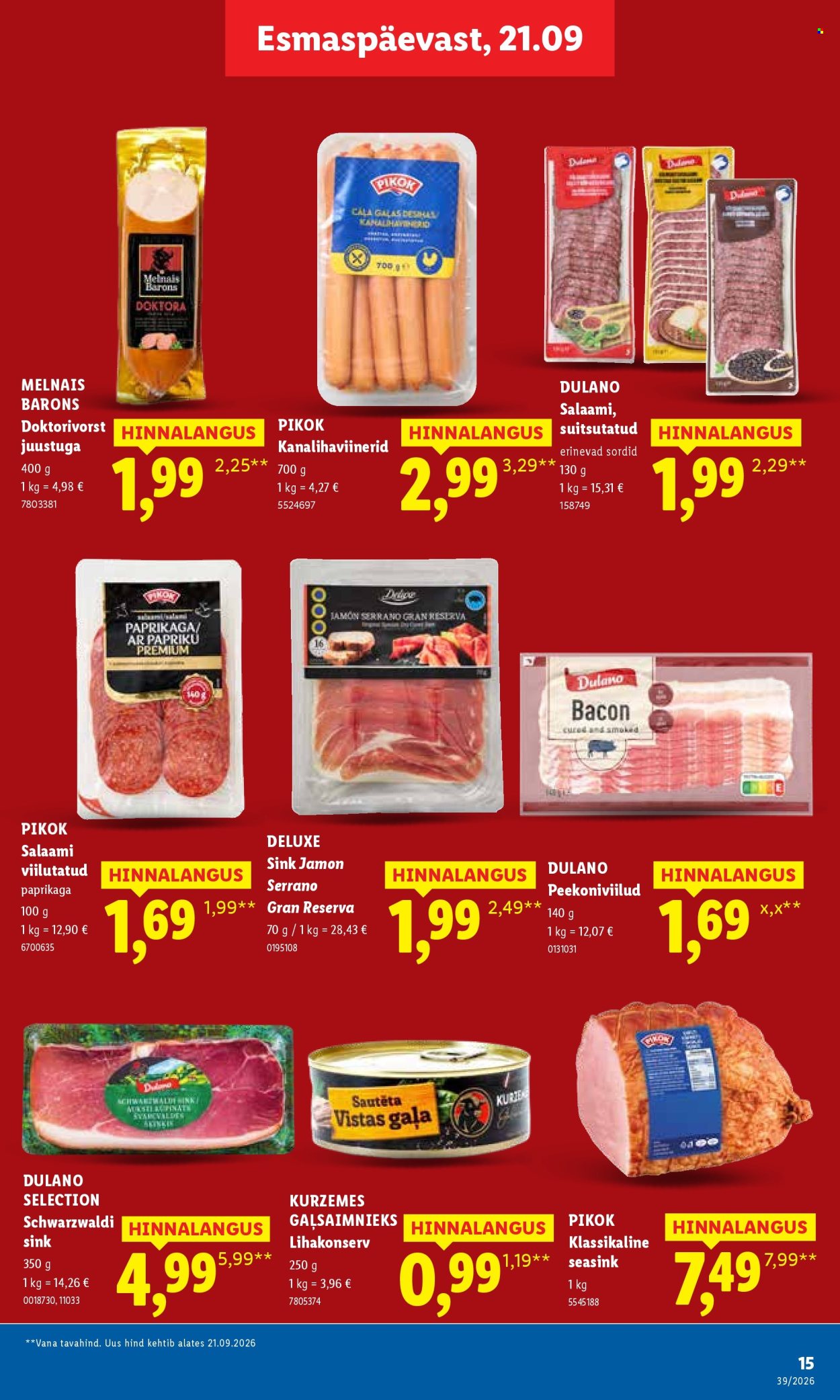 Lidl kliendileht - 21.09.2026 - 27.09.2026. Lehekülg 15