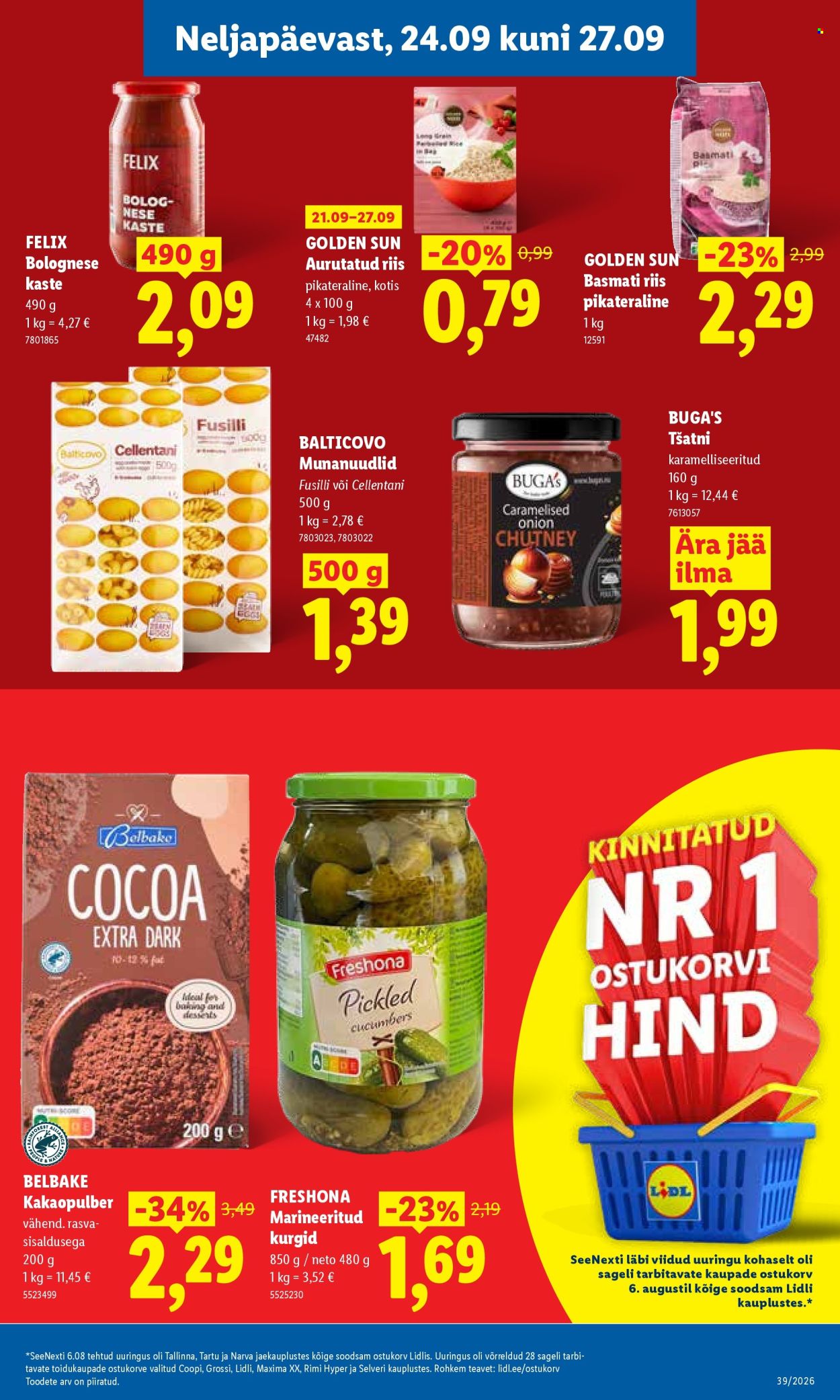 Lidl kliendileht - 21.09.2026 - 27.09.2026. Lehekülg 29